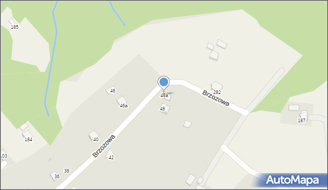 Bobowa, Brzozowa, 48a, mapa Bobowa