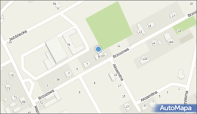 Bobrowiec, Brzozowa, 9, mapa Bobrowiec