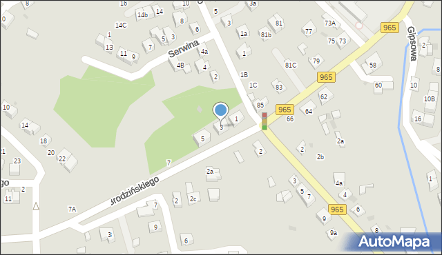 Bochnia, Brodzińskiego Kazimierza, 3, mapa Bochni