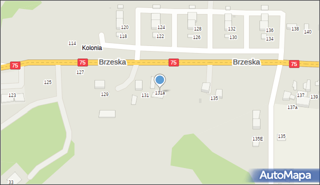 Bochnia, Brzeska, 131a, mapa Bochni