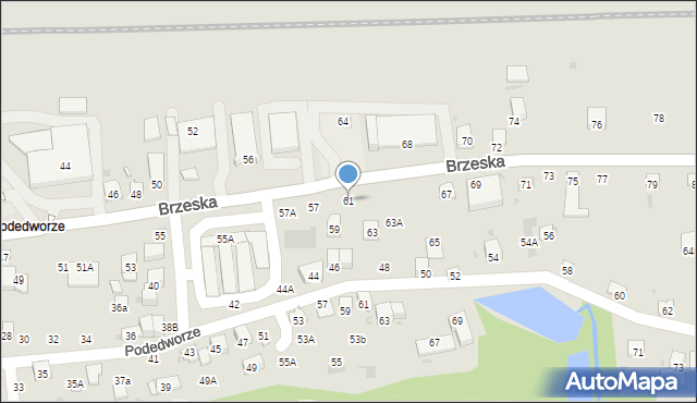 Bochnia, Brzeska, 61, mapa Bochni