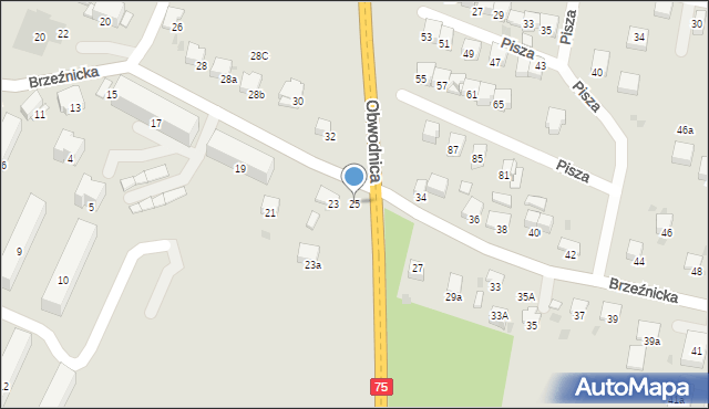 Bochnia, Brzeźnicka, 25, mapa Bochni