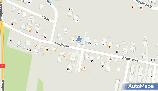 Bochnia, Brzeźnicka, 50, mapa Bochni
