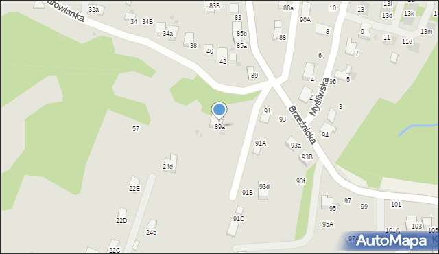Bochnia, Brzeźnicka, 89a, mapa Bochni