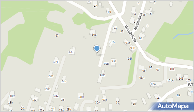 Bochnia, Brzeźnicka, 89e, mapa Bochni