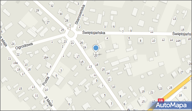 Boćki, Brańska, 20, mapa Boćki