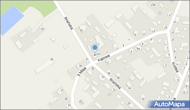 Boćki, Brańska, 40, mapa Boćki