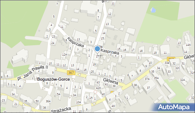Boguszów-Gorce, Browarna, 17, mapa Boguszów-Gorce