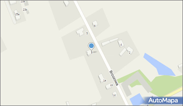 Bolesławice, Brzozowa, 3, mapa Bolesławice