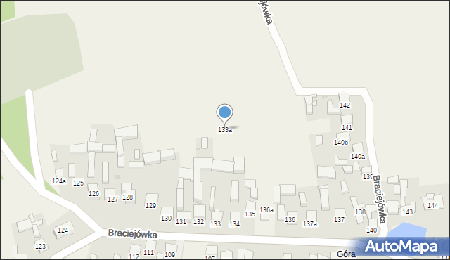 Braciejówka, Braciejówka, 133a, mapa Braciejówka