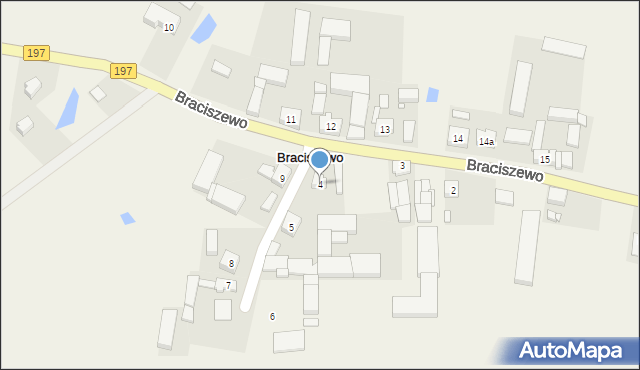 Braciszewo, Braciszewo, 4, mapa Braciszewo