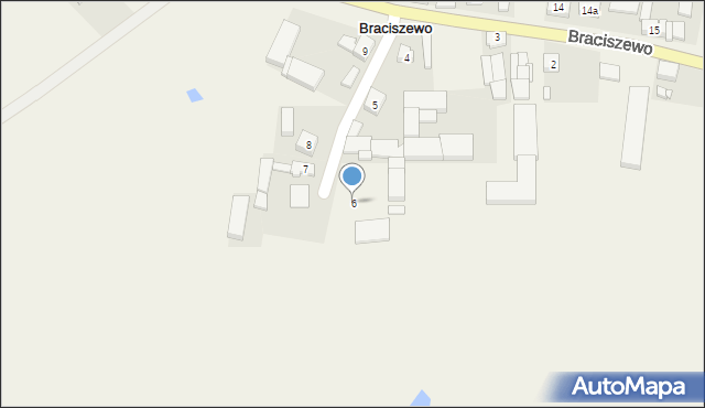 Braciszewo, Braciszewo, 6, mapa Braciszewo