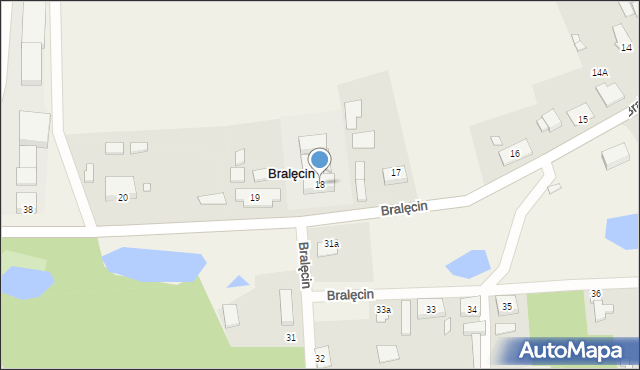 Bralęcin, Bralęcin, 18, mapa Bralęcin