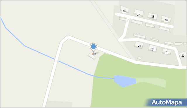 Bralęcin, Bralęcin, 30a, mapa Bralęcin