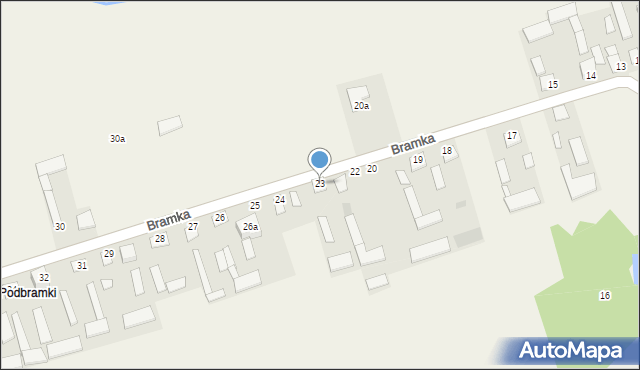 Bramka, Bramka, 23, mapa Bramka