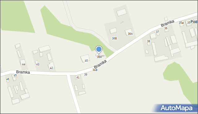 Bramka, Bramka, 38A, mapa Bramka