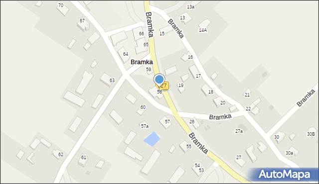 Bramka, Bramka, 58, mapa Bramka