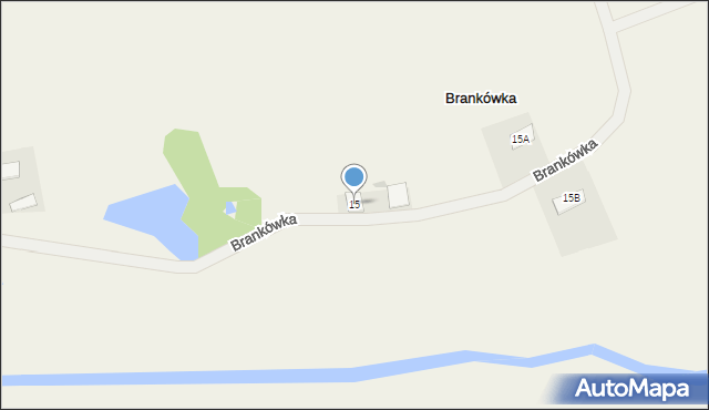 Brankówka, Brankówka, 15, mapa Brankówka