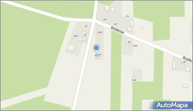 Bratków, Bratków, 42b, mapa Bratków