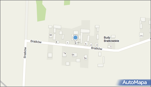 Bratków, Bratków, 6, mapa Bratków