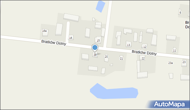 Bratków Dolny, Bratków Dolny, 19, mapa Bratków Dolny