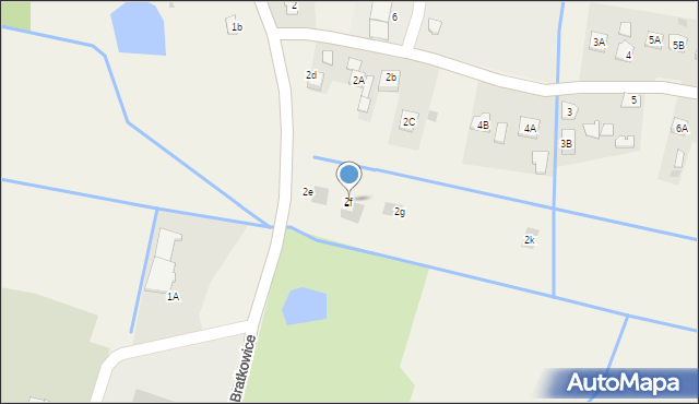 Bratkowice, Bratkowice, 2f, mapa Bratkowice