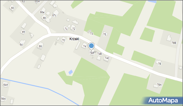 Bratkowice, Bratkowice, 74A, mapa Bratkowice