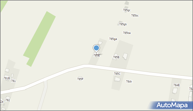Bratkowice, Bratkowice, 785E, mapa Bratkowice