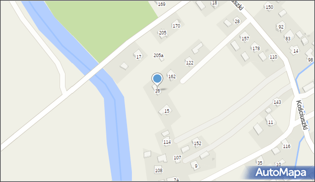 Bratkówka, Bratkówka, 16, mapa Bratkówka