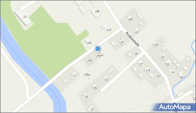 Bratkówka, Bratkówka, 170, mapa Bratkówka