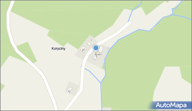 Bratkówka, Bratkówka, 72, mapa Bratkówka