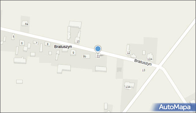 Bratuszyn, Bratuszyn, 11, mapa Bratuszyn