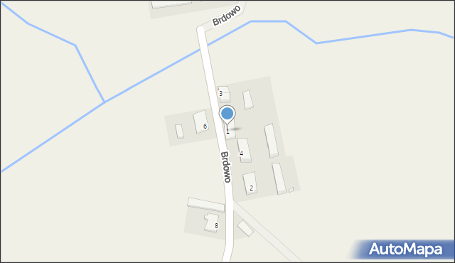 Brdowo, Brdowo, 1, mapa Brdowo
