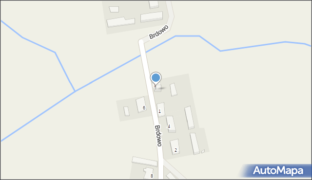 Brdowo, Brdowo, 5, mapa Brdowo
