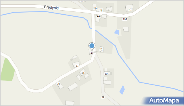 Bredynki, Bredynki, 41, mapa Bredynki