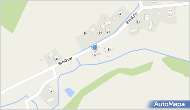 Brelików, Brelików, 37, mapa Brelików