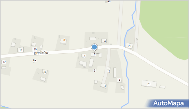 Brelików, Brelików, 6, mapa Brelików