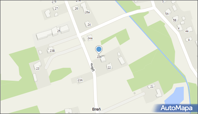 Breń, Breń, 22b, mapa Breń