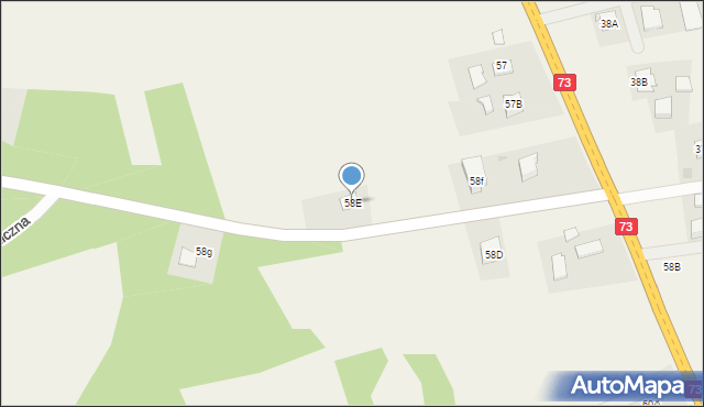 Breń, Breń, 58E, mapa Breń