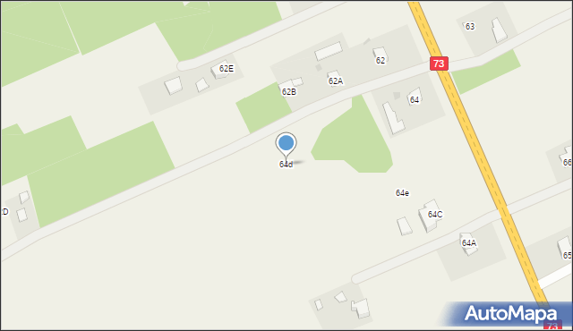Breń, Breń, 64d, mapa Breń