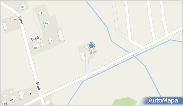 Breń, Breń, 7, mapa Breń