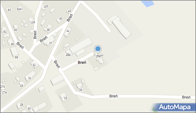 Breń, Breń, 35A, mapa Breń