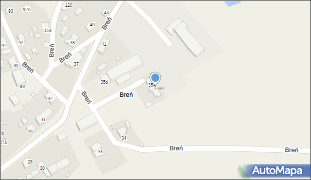 Breń, Breń, 35B, mapa Breń