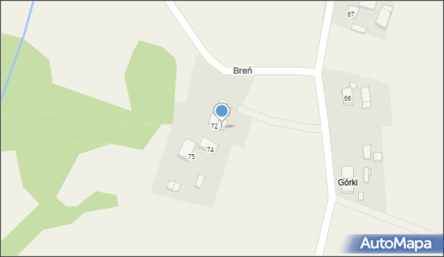 Breń, Breń, 73, mapa Breń