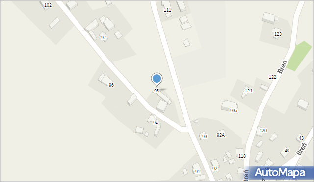 Breń, Breń, 95, mapa Breń