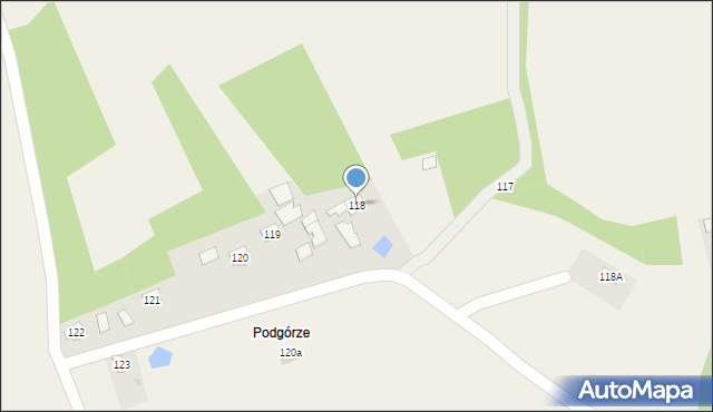 Breń Osuchowski, Breń Osuchowski, 118, mapa Breń Osuchowski