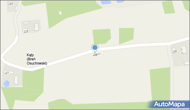 Breń Osuchowski, Breń Osuchowski, 128, mapa Breń Osuchowski
