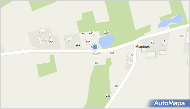 Breń Osuchowski, Breń Osuchowski, 157, mapa Breń Osuchowski