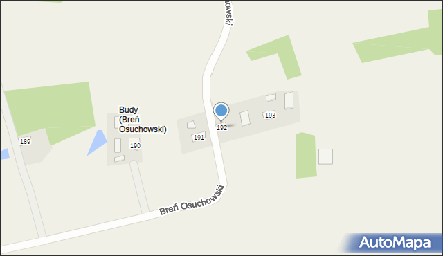 Breń Osuchowski, Breń Osuchowski, 192, mapa Breń Osuchowski