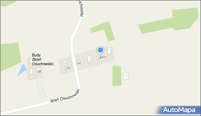 Breń Osuchowski, Breń Osuchowski, 193, mapa Breń Osuchowski